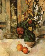 Paul Cezanne Vase a fleurs et pommes Sweden oil painting artist
